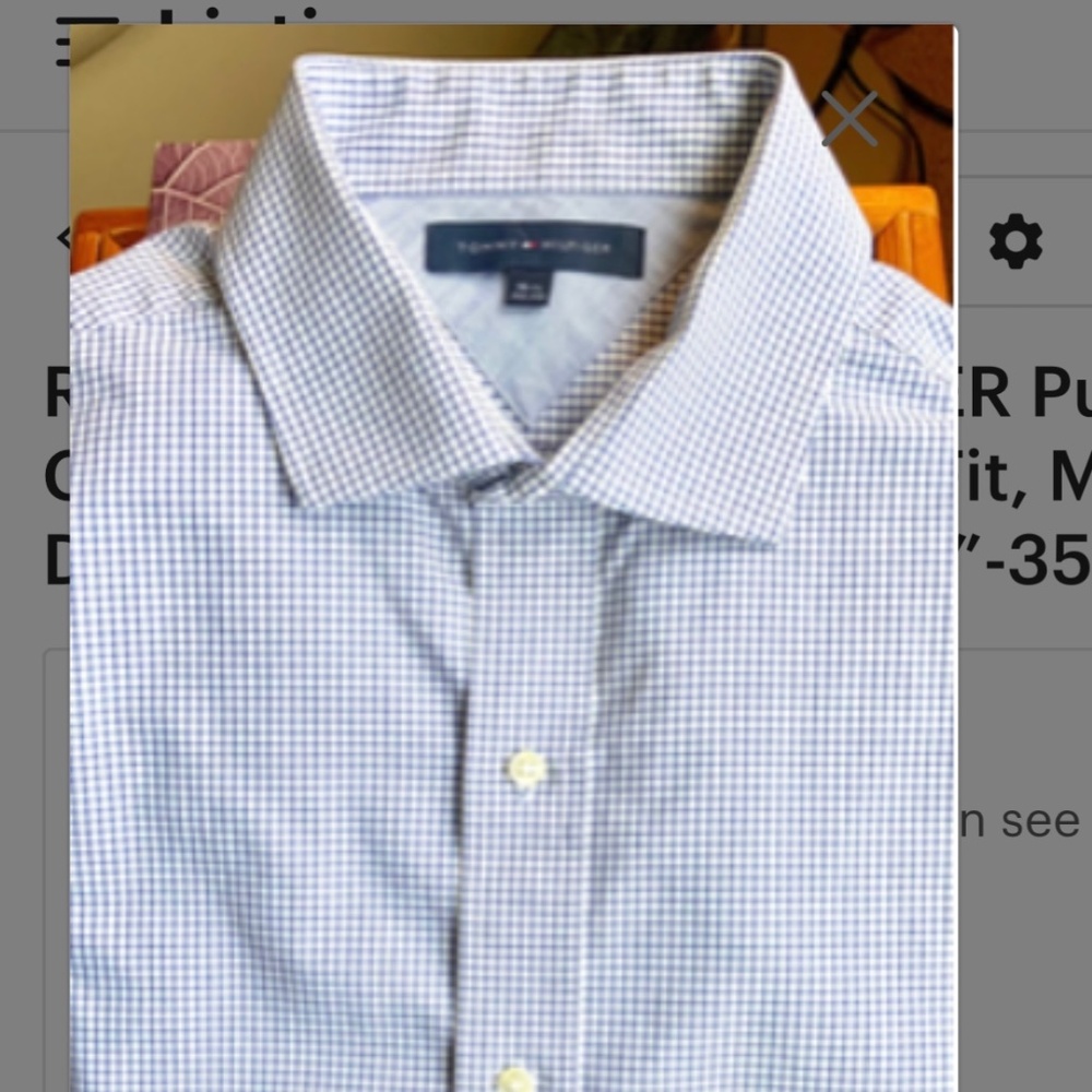 Men’s Tommy Hilfiger Shirt 16 1/2”